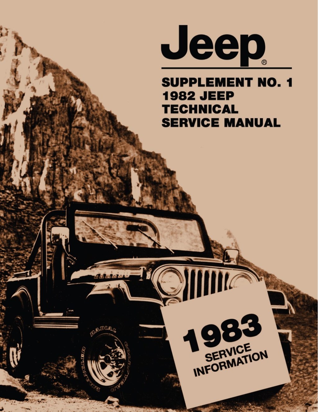 Picture of: Detroit Iron OEM  Jeep Technical Service Manual Supplement to  Jeep  Service Manual