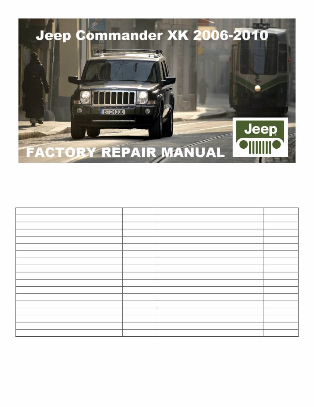 Picture of: Jeep Commander Service & Repair Manual Software