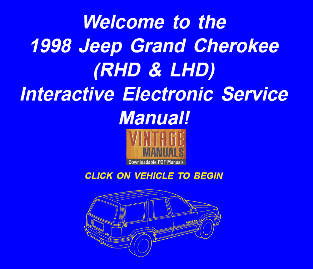 Picture of: Jeep Grand Cherokee Service Manual PDF – VintageManuals
