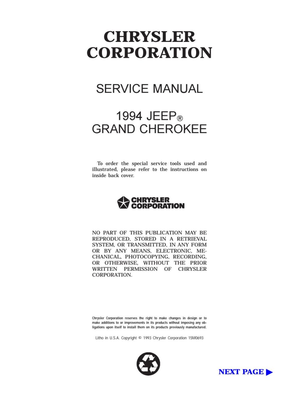 Picture of: JEEP GRAND CHEROKEE Service Repair Manual by  – Issuu