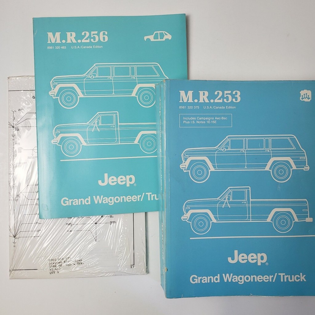 Picture of: Jeep Grand Wagoneer Truck Mechanical & Bodywork OEM Repair Manual Set  of