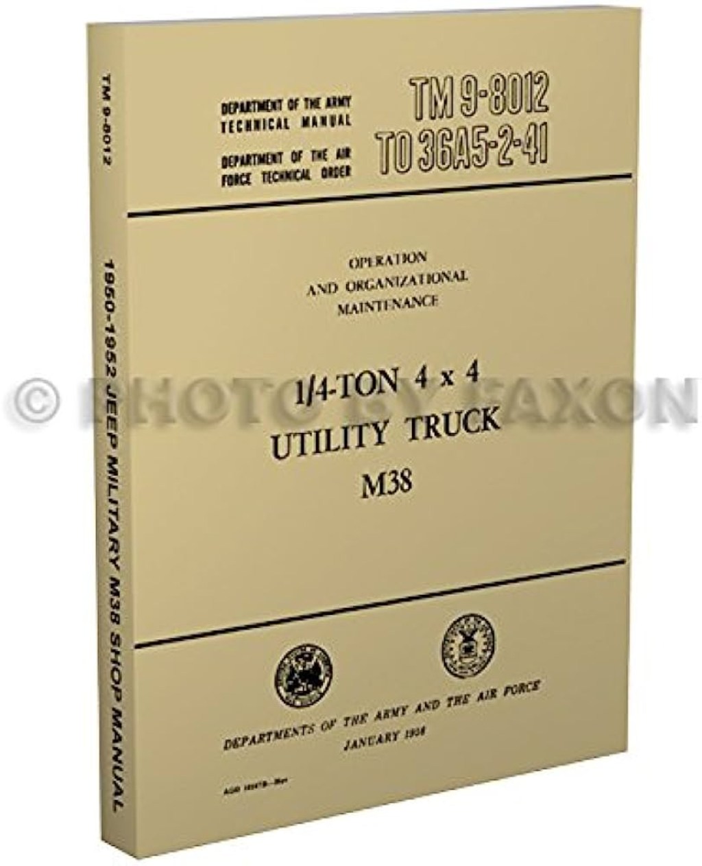 Picture of: – Jeep M Repair Shop Manual Reprint Military form TM