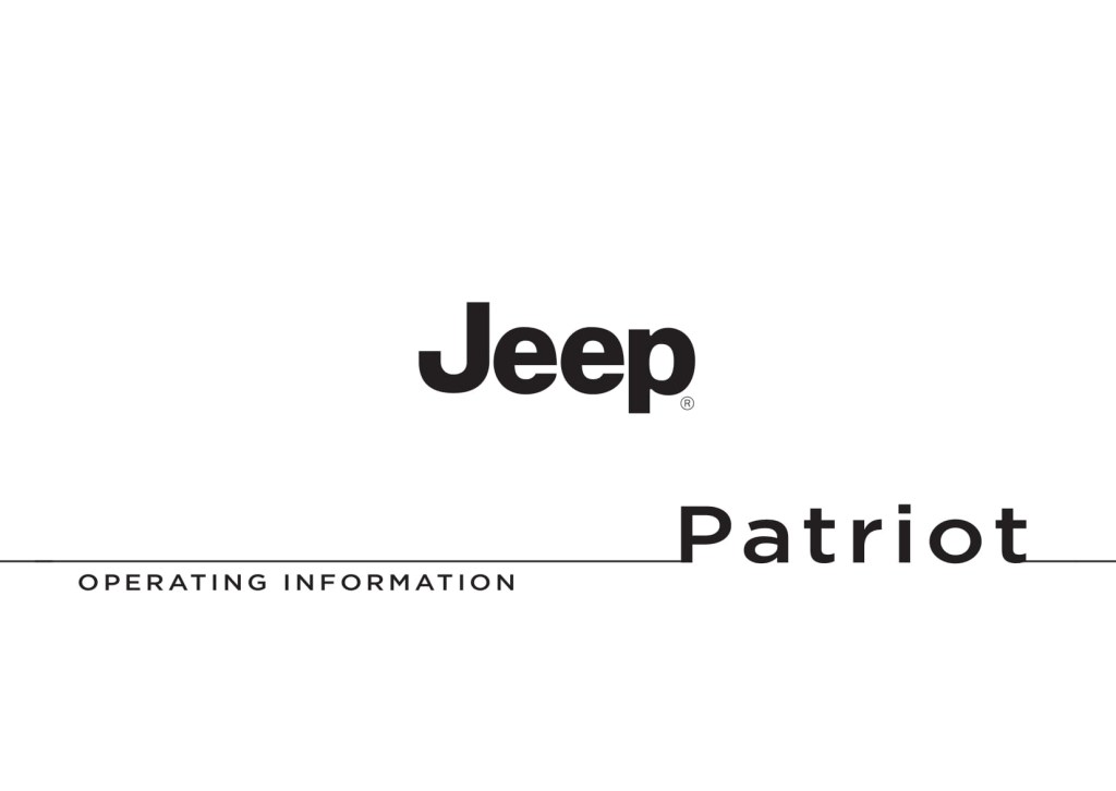 Picture of: Jeep Patriot Owner’s Manual  –