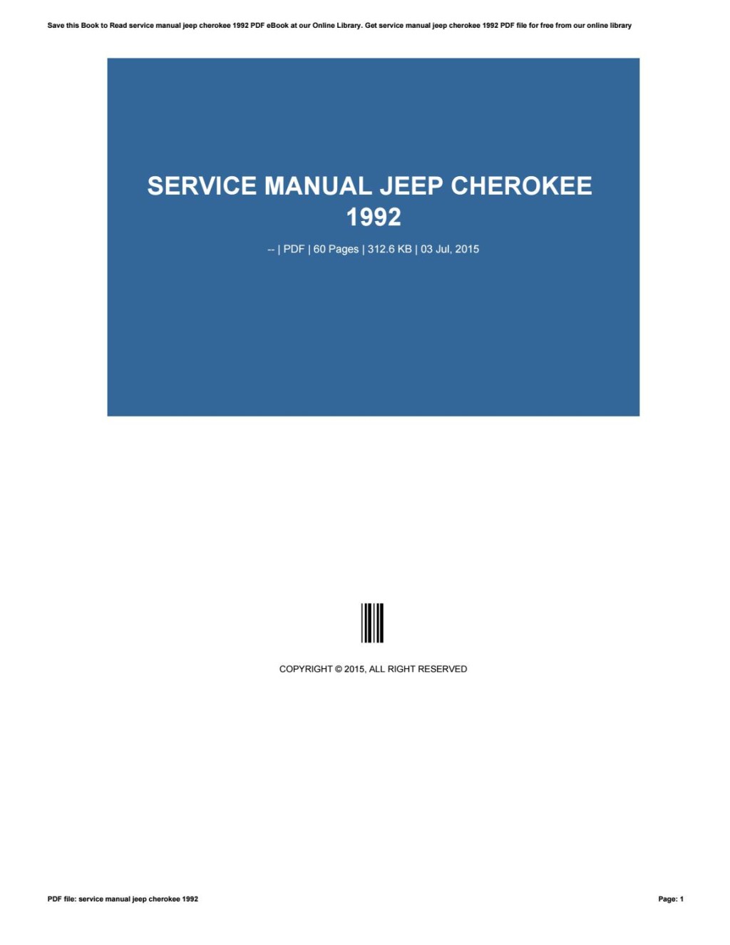 Picture of: Service manual jeep cherokee  by mb – Issuu