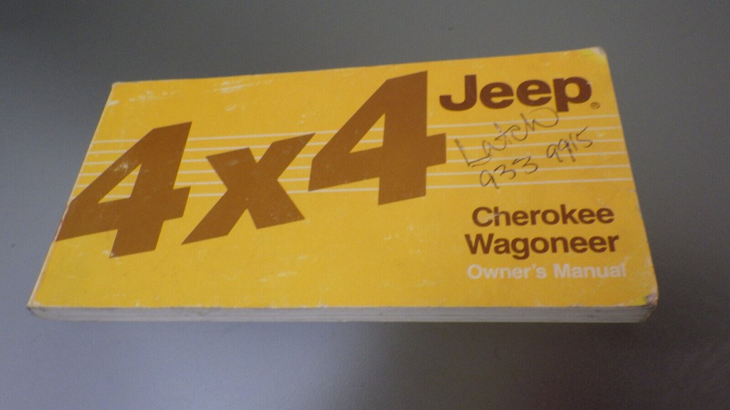Picture of: Vtg Original OEM – JEEP Cherokee Wagoneer X OWNER MANUAL * Used